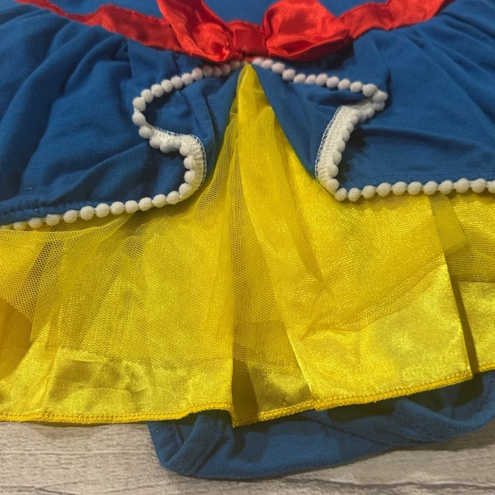 Baby Girls Blue and Yellow Princess Costume Romper Dress